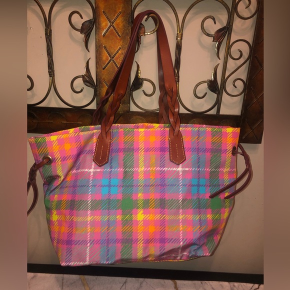 Dooney & Bourke handbag; multicolored nylon with dust bag; very cute - Picture 7 of 14